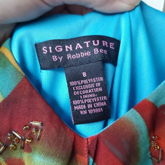 Robbie Bee Size 8 Beaded Maxi Dress - Picture 7 of 7